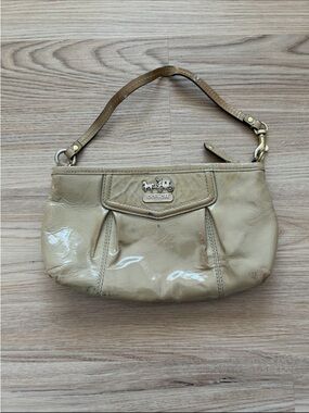 Coach Madison Wristlet in Beige